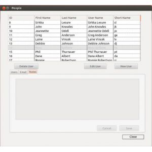 Machines & People - People Window - Notes Tab